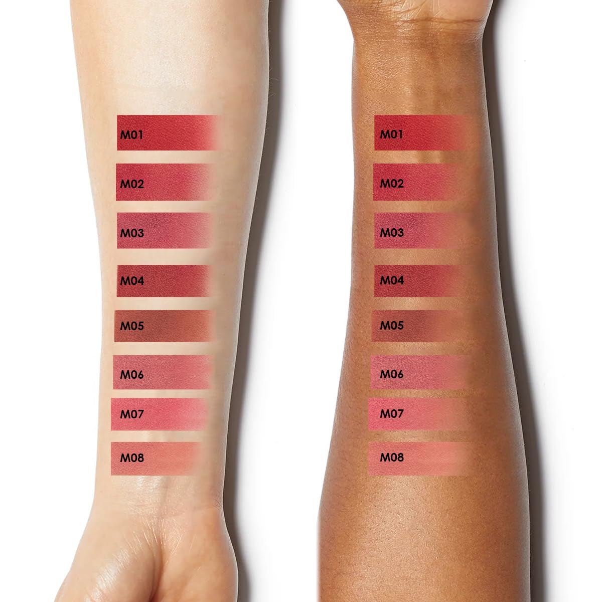 CARSLAN Light Cream Longwear Lipstick, 12H Longlasting Matte Lipstick, High Impact Lip color with Moisturizing Formula with Vitamin E, M04, 0.06 Oz