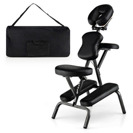 Giantex Portable Light Weight Massage Chair Travel Massage Tattoo Spa Chair w/Carrying Bag (White)