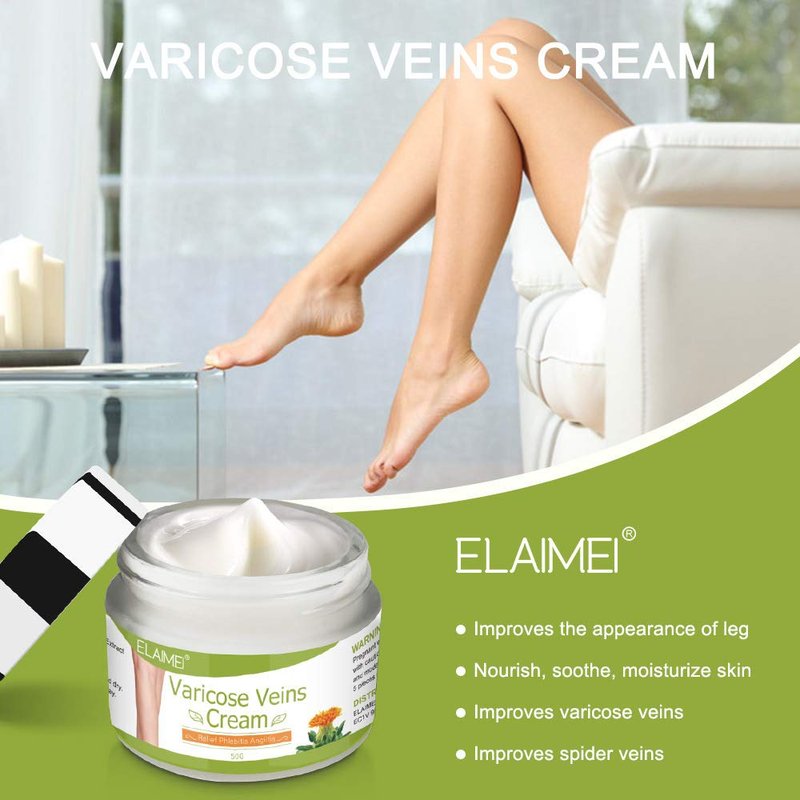 Varicose Vein Cream for Legs - Boost Blood Circulation & Reduce Spider Veins | 3-Pack