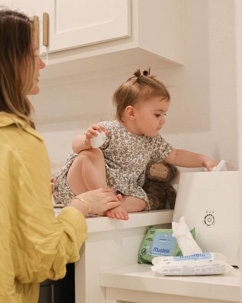 Mustela Baby Compostable Cleansing Wipes | Natural & Plant-Based - Fragrance-Free for All Skin Types - 99% Natural Ingredients