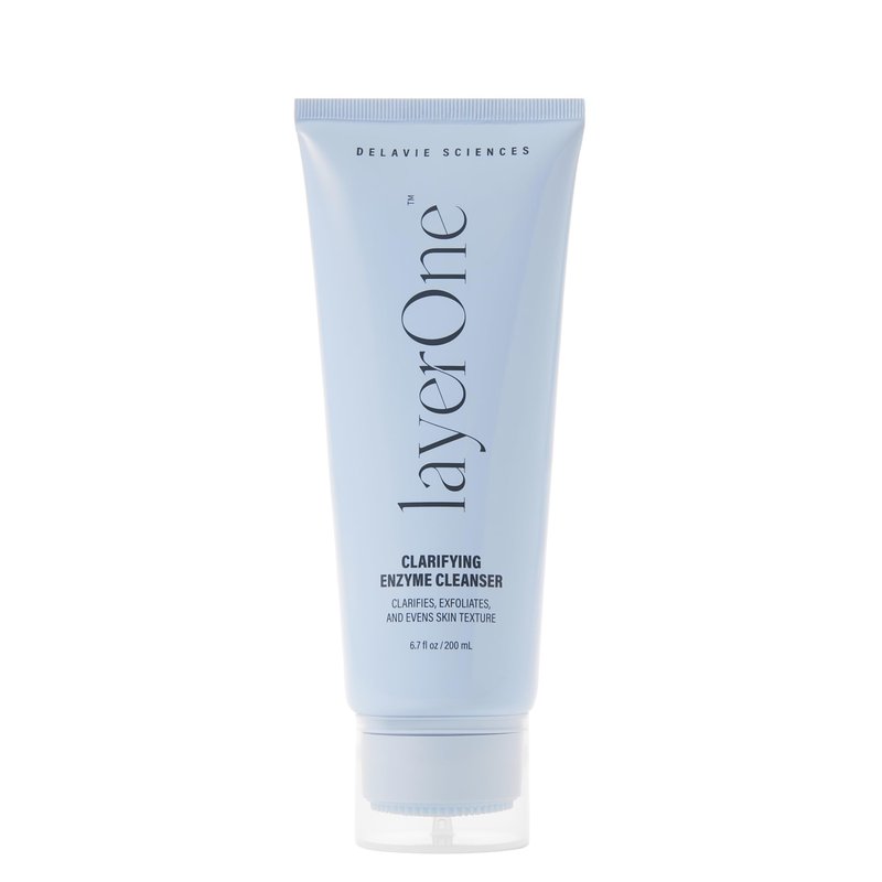 layerOne Clarifying Enzyme Cleanser, Gentle Daily Facial Exfoliant, Pore-Cleansing Formula, 3.38 fl oz