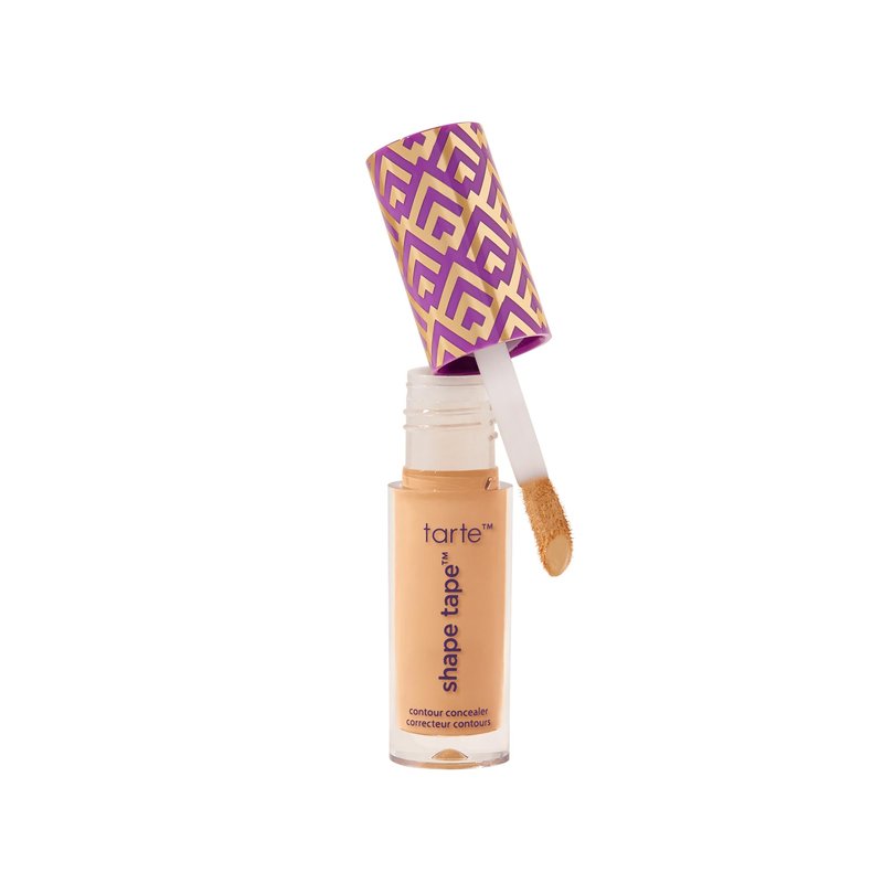 tarte shape tape concealer – Full-Coverage Creaseless Soft Matte Finish, Brightening Under-Eye & Face Makeup, 16hr Longwear, Vegan & Cruelty-Free, travel size, 34S medium sand