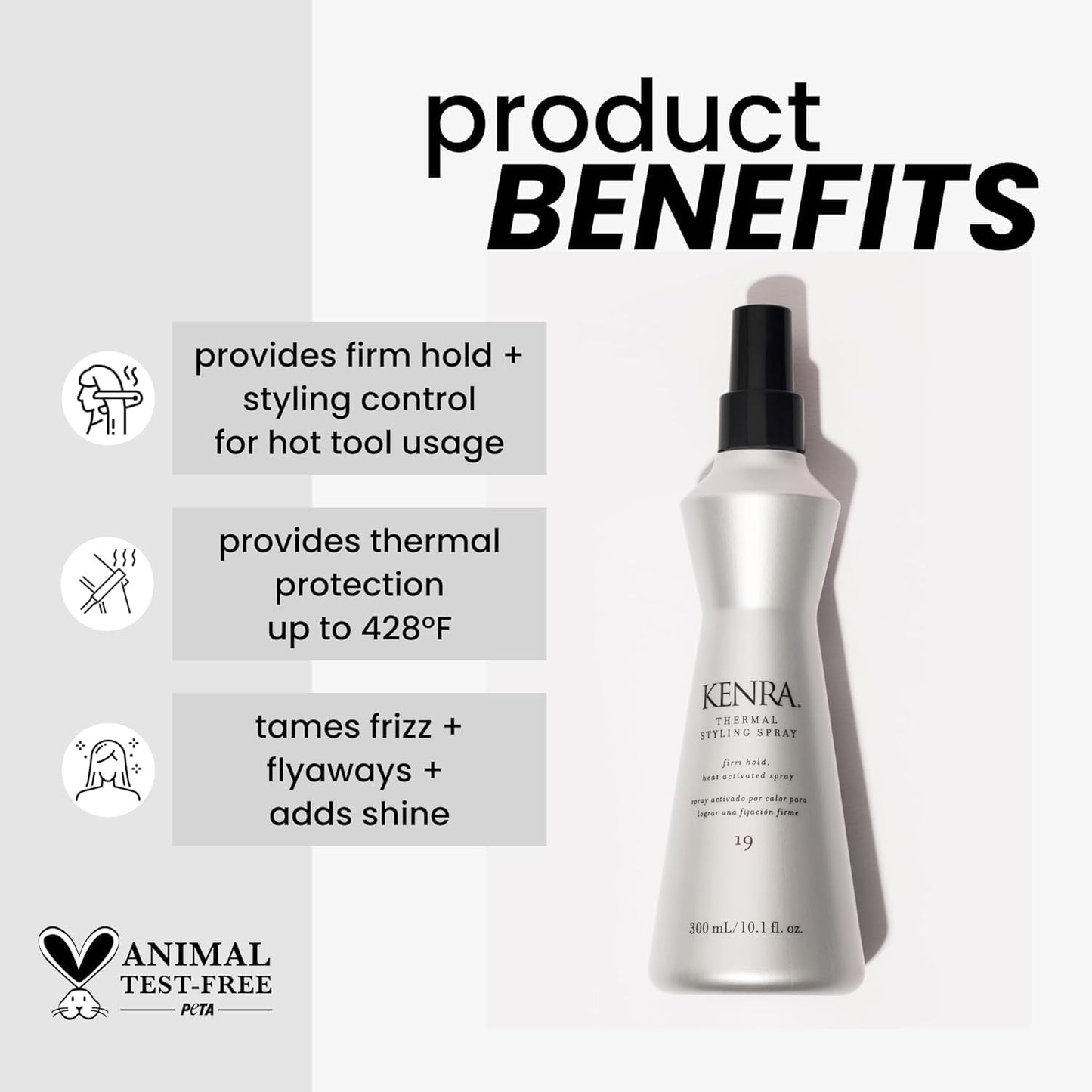 Kenra Professional Our Greatest Hits | Kit Includes Full Size Volume Mousse Extra 17, Thermal Styling Spray 19, Pearl Detangler, and Dry Texture Spray 6 | 4 pc. Gift Set | $93 Value 27% Savings