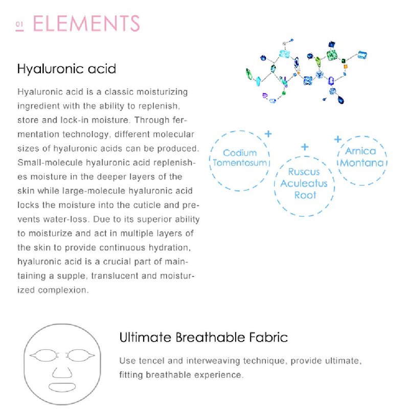 My Beauty Diary-Hyaluronic Acid Ultra Moisturizing Facial Mask, Instant Hydrating Water Type Refreshing Face Sheet Mask with Collagen for All Skin Concerns (8 Combo Pack)
