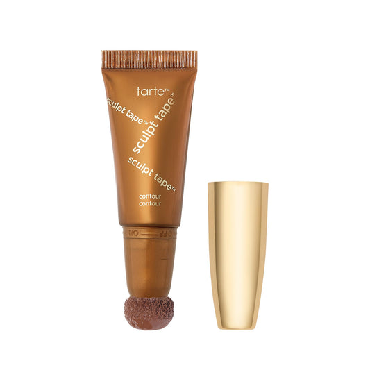 tarte sculpt tape contour – Lightweight Cream Bronzer with Shea Butter for Blendable, Buildable Contour & Natural Looking Sculpted Glow, Vegan & Cruelty-Free, travel size, soft bronze