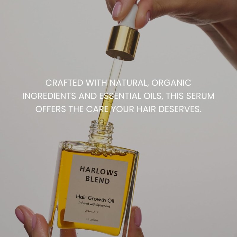 Spikenard Infused Hair Growth Oil - Nourishing Serum for Dry, Damaged Hair | 1.7 FL oz