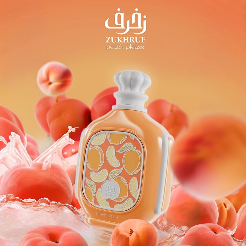 Zukhruf Peach Please Unisex Eau De Parfum - 3.4 Fl. Oz | Long-Lasting Fragrance