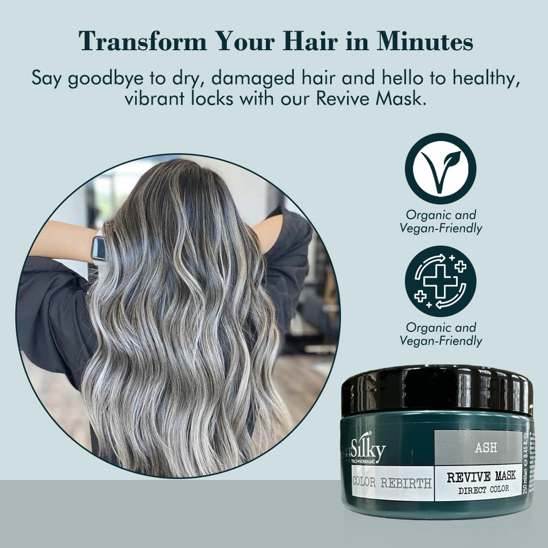 Ash Revive Mask - Color Depositing & Vegan Friendly Organic Hair Mask