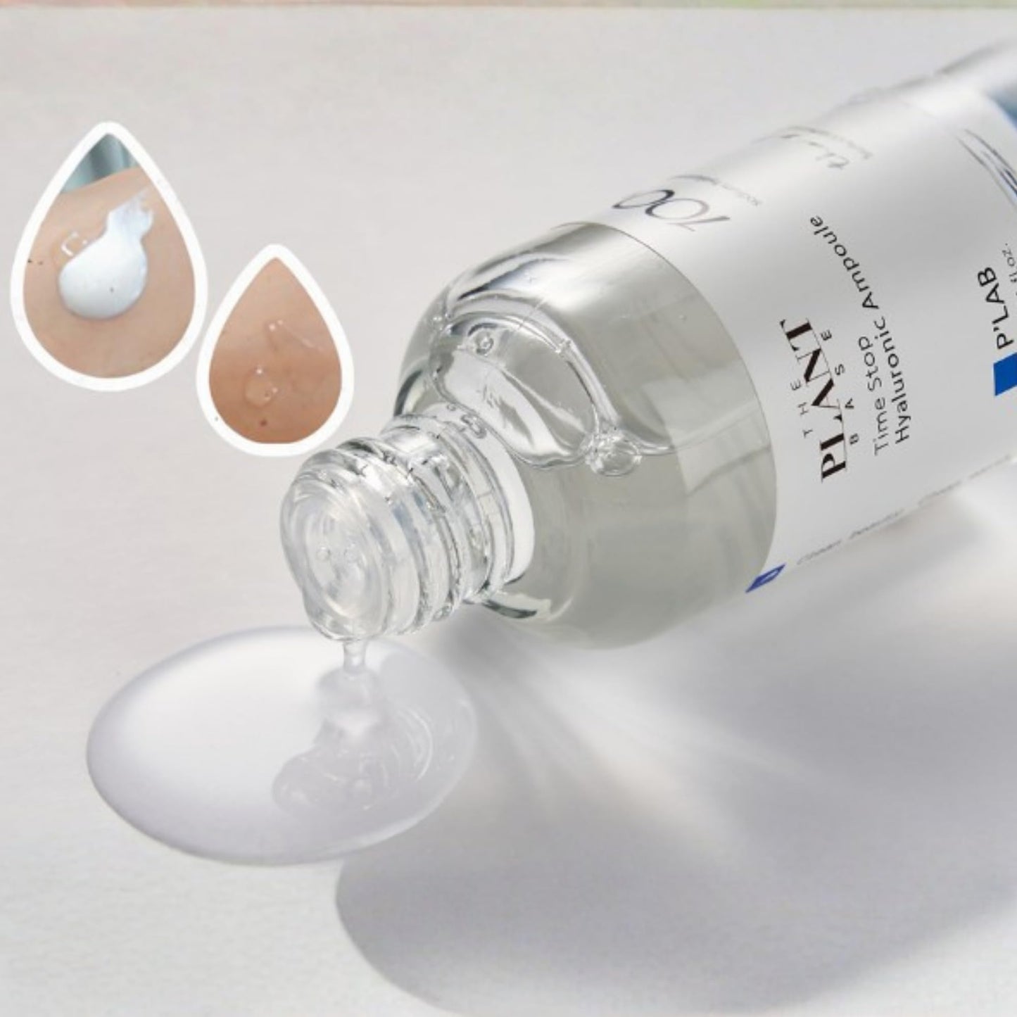 THE PLANT BASE 100% Pure Hyaluronic Acid Ampoule | Single-Ingredient Vegan Serum for Dry & Sensitive Skin | Fragrance-Free, Non-Comedogenic | K-Beauty NMF Deep Moisture, 1.01 fl oz
