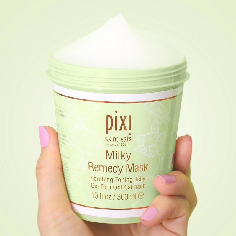 Pixi Milky Remedy Mask - Soothing Jelly Mask with Coconut, Oat & Chamomile | 10 fl oz/300 ml