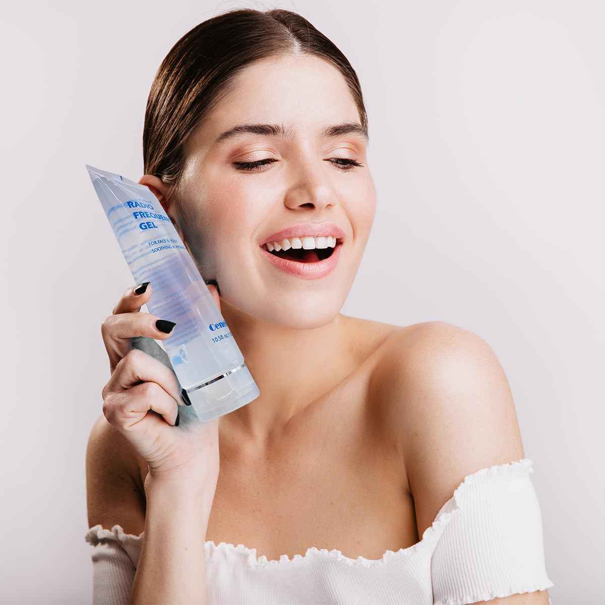 Oeneis Radio Frequency Gel for Use with RF Facial Machine, Conductive Gel for Face Microcurrent, Use for Skin Soothing and Hydrating, 300g Tube (Pack of 2)