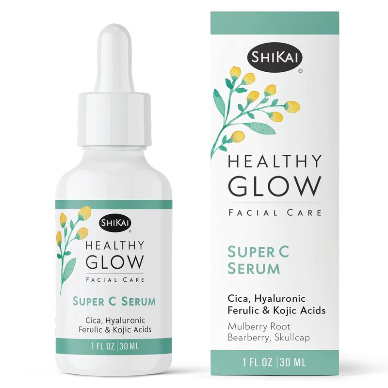 ShiKai Healthy Glow Super C Face Serum - Vitamin C, E & Hyaluronic Acid for Nourished, Hydrated Skin | 1 oz