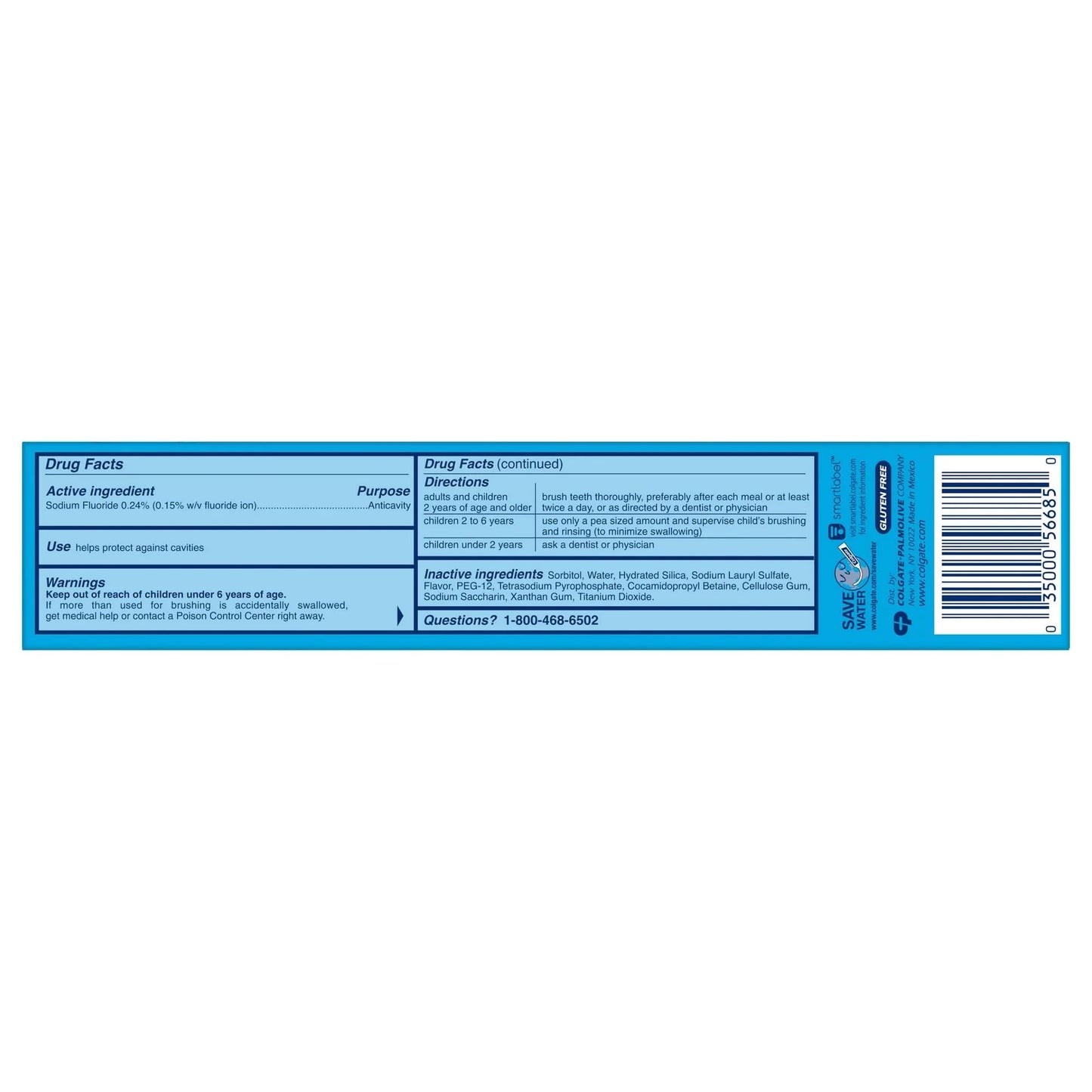 Ultra Brite Advanced Whitening Toothpaste Clean Mint 6 oz (Pack of 7)