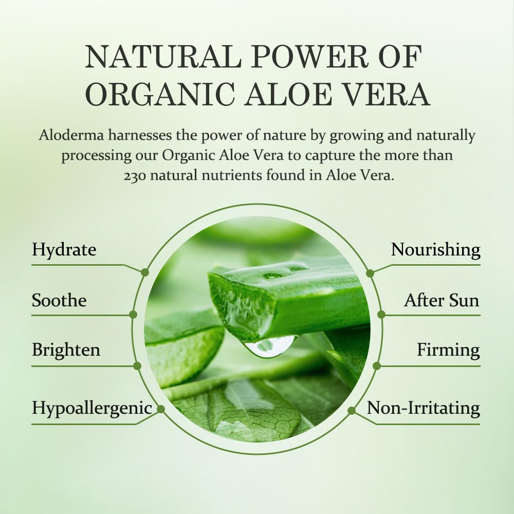 Aloderma Firming Face Serum with 63% Organic Aloe Vera - Age-Defying Face Plumping Serum for Radiant Skin - Tighten Skin, Reduce the Appearance of Fine Lines & Wrinkles with Hyaluronic Acid, 1.7 Oz