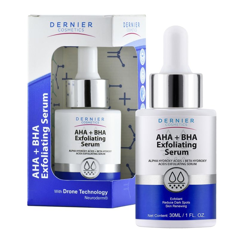 Dernier Exfoliating Serum | AHA + BHA 0.5% for Hyperpigmentation & Pore Minimizing - 1 fl oz