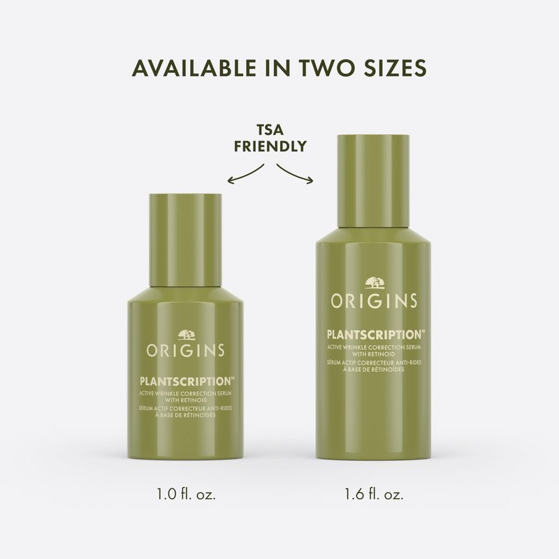 Origins Plantscription Anti-Aging Serum with Retinoid | Visibly Reduces Stubborn Wrinkles | With Retinoid & Peptide | Gentle Enough for First Time Retinoid Users, 1.6 Fl Oz