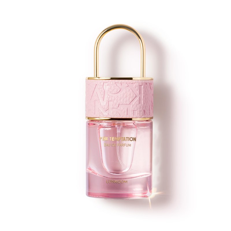 Lonkoom Lock Pink Temptation Perfumes for Women, Floral Woody Eau De Parfum Spray Long-Lasting Fragrance Ladies Perfume 1.7 Fl Oz/50ml, Notes of Bergamot Jasmine Vanilla Cedarwood Musk