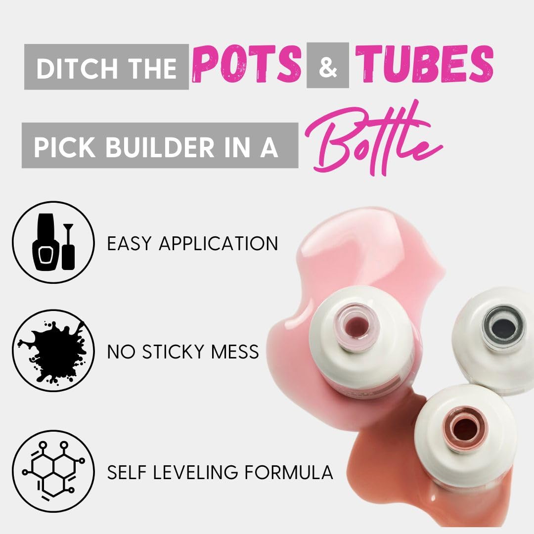 Orly Builder In A Bottle Soak-Off Sculpting Gel For Quick Nail Extension, Repair And Strengthening | Long-Lasting Builder Gel With Brush-On Application |Salon-Quality Nails At Home (Clear)