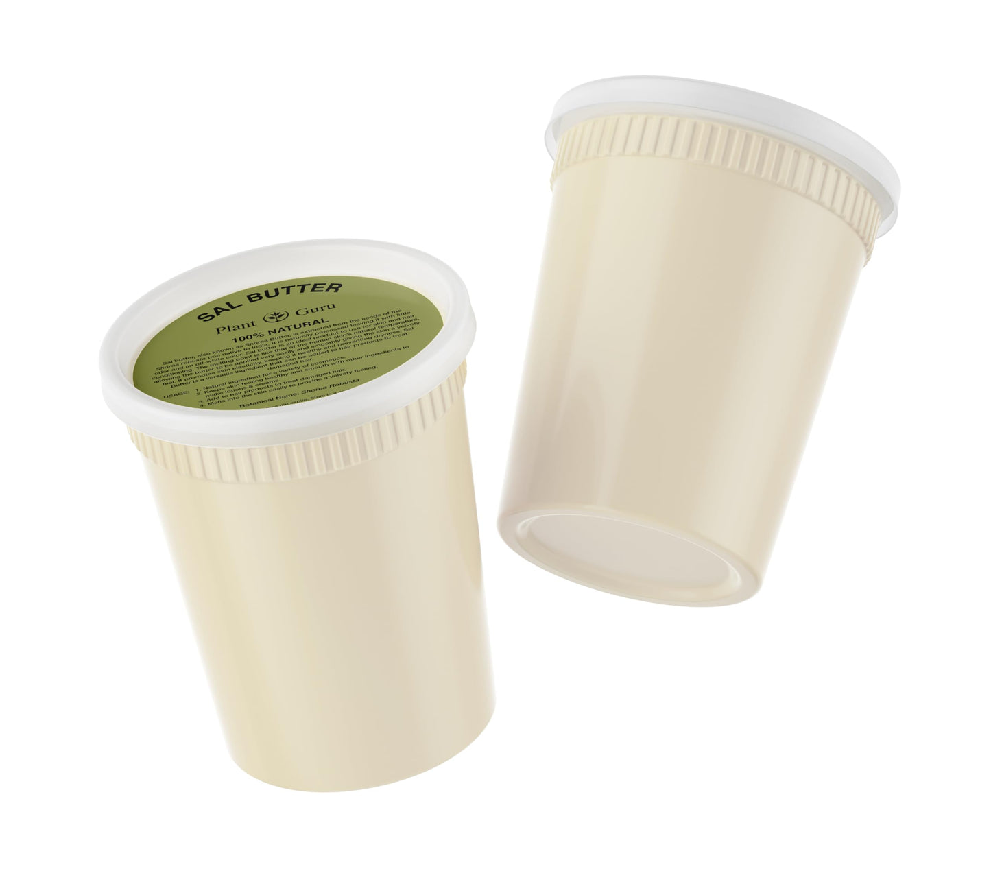 Plant Guru Raw Sal Seed Butter 32 oz. / 2 lbs. 100% Pure Natural Cold Pressed - Great for Skin, Body and Hair Moisturizer, DIY Creams, Balms, Lotions and Soap Making.