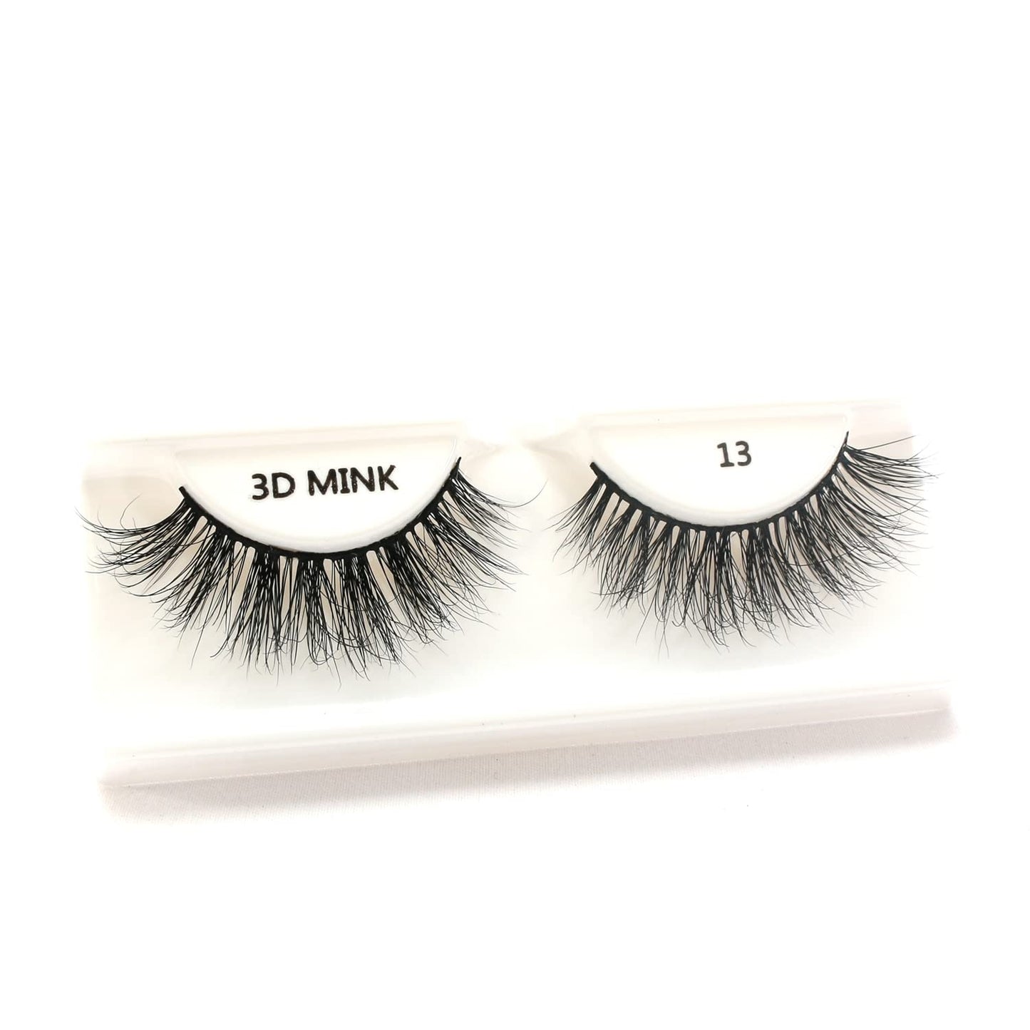 MIZLASH 3D Mink Eyelashes 100% Real Fur Cruelty Free Strips False Lashes for Women Reusable Soft Thick Curl Dramatic Fluffy Natural Look Handmade Lash Fashion Fake Eyelash Extensions, 6 Pair Pack (#13)