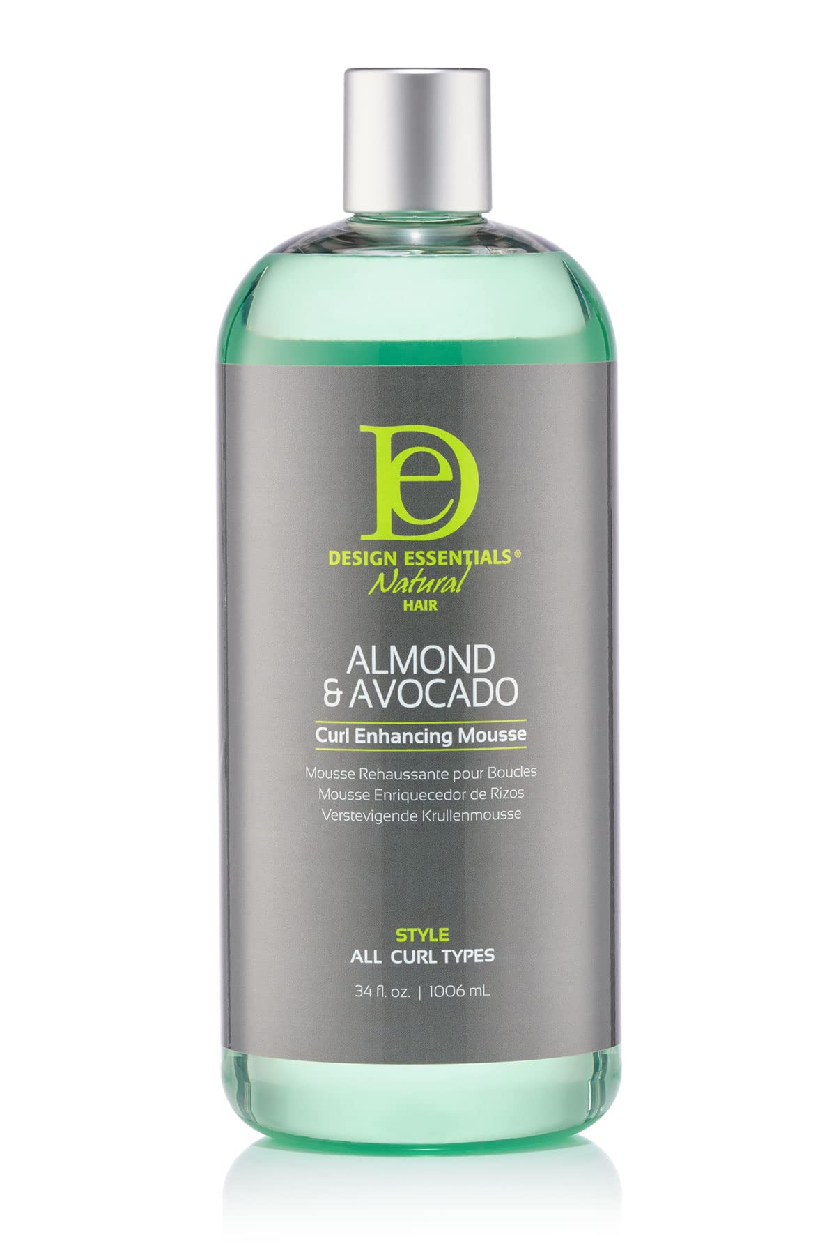 Design Essentials Almond and Avocado Curl Enhancing Hair Mousse for Curly Hair 34 Oz Refill (Pack of 1)
