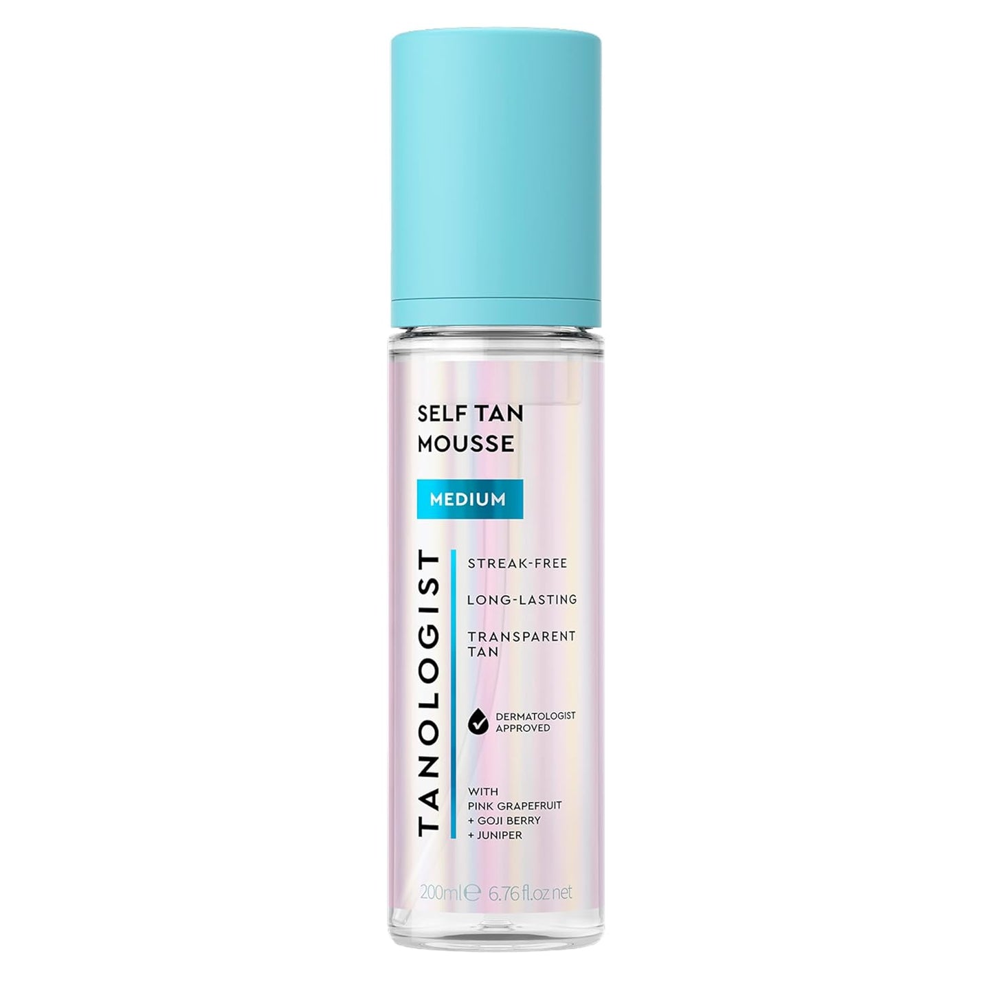 Tanologist Medium Self-Tanning Mousse - Streak-Free Natural Glow | Vegan, 6.76 fl. oz/200 ml