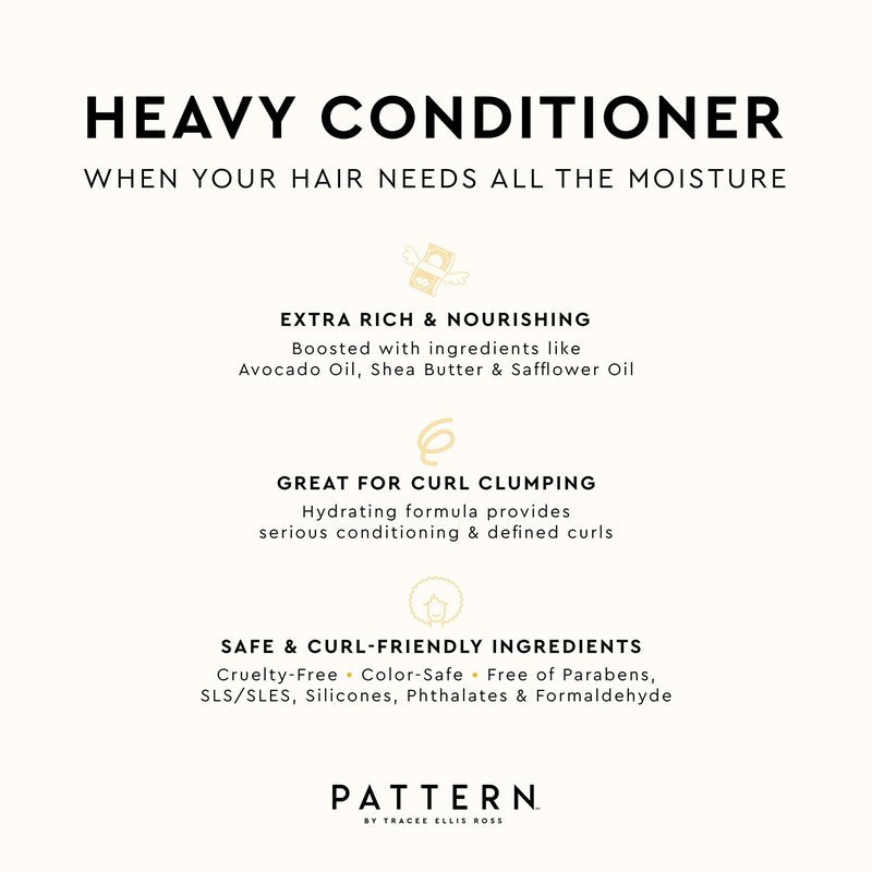PATTERN Beauty by Tracee Ellis Ross Heavy Conditioner - Rich Hydration for Curly Hair 3b-4c