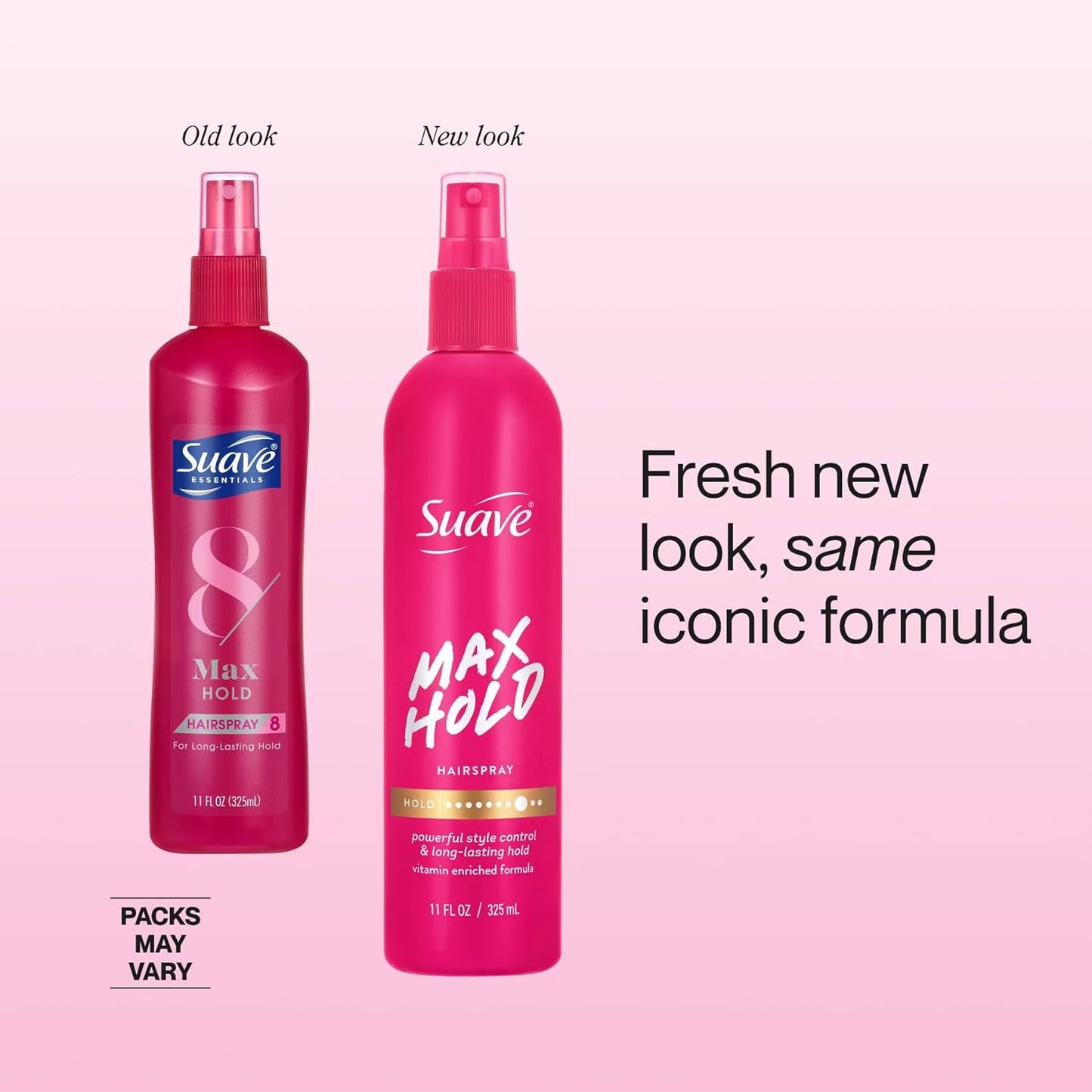 Suave Hairspray Max Hold - 11 Ounce Pump | Long-Lasting Hold, Pack of 6