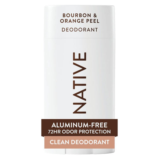 Native Deodorant Contains Naturally Derived Ingredients, 72 Hour Odor Control, Deodorant for Women and Men, Aluminum Free, Bourbon & Orange Peel 2.65oz
