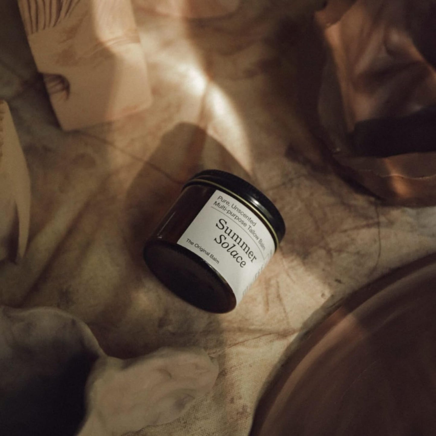 Summer Solace Pure Unscented Tallow Balm Nourishing Face & Body Cream Multi Purpose Hydrating Natural Moisturizer for Soft, Supple Skin Hydrates Sensitive, Dry & Cracked Skin 60ml