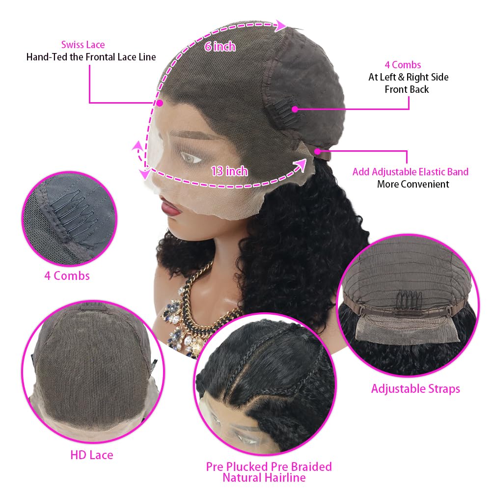 PXCPXC 613 Lace Front Wigs Human Hair Blonde Bob Wig Human Hair 13X4 HD Lace Closure Short Bob Wigs 180% Density 10 Inch Straight Lace Front Wig Human Hair Blonde Short Bob Wigs for Women