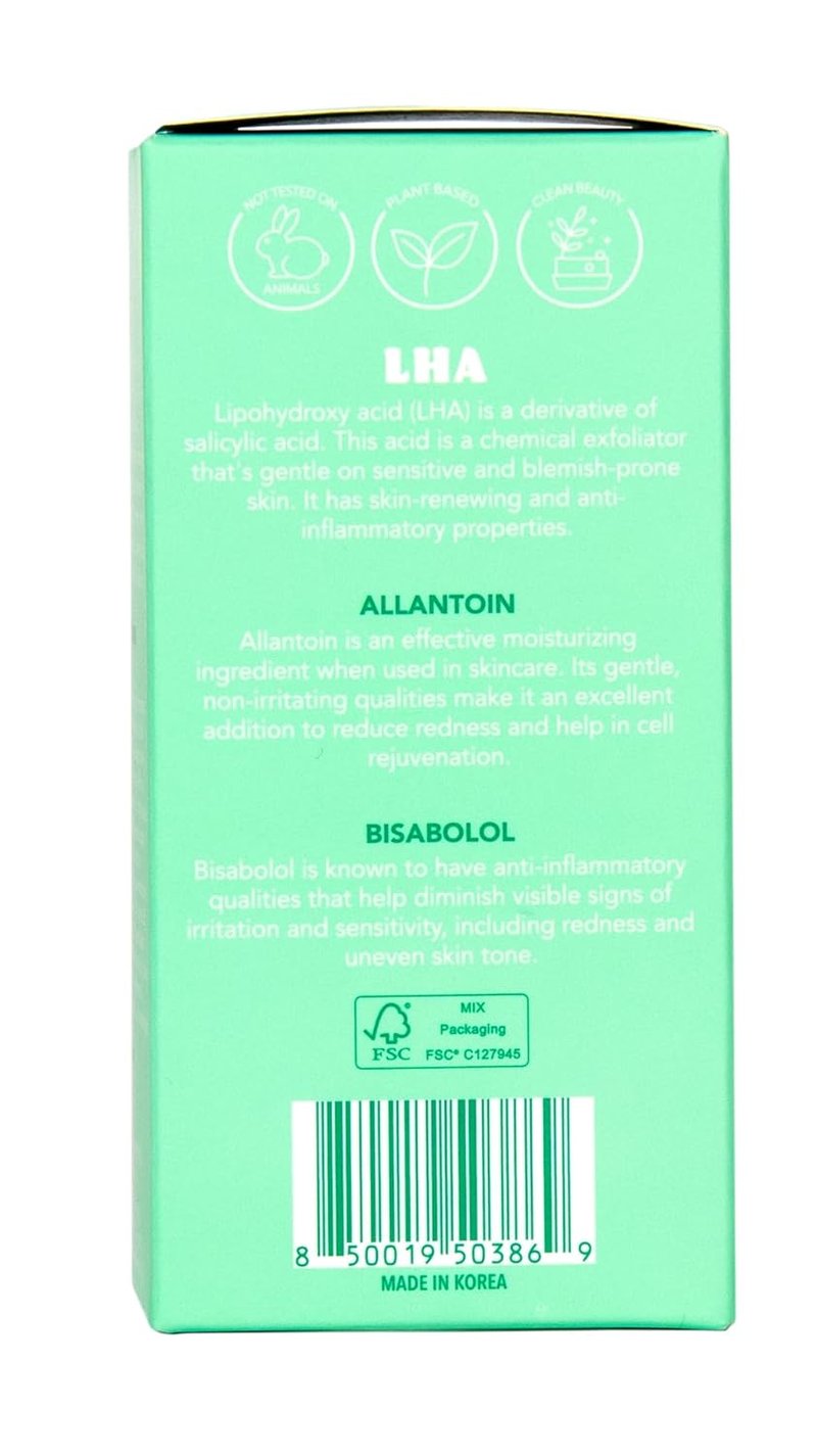 LHA Serum + Moisturizer - Hydrating Vegan Korean Skincare for Sensitive, Acne-Prone Skin | 1.62 fl. oz.