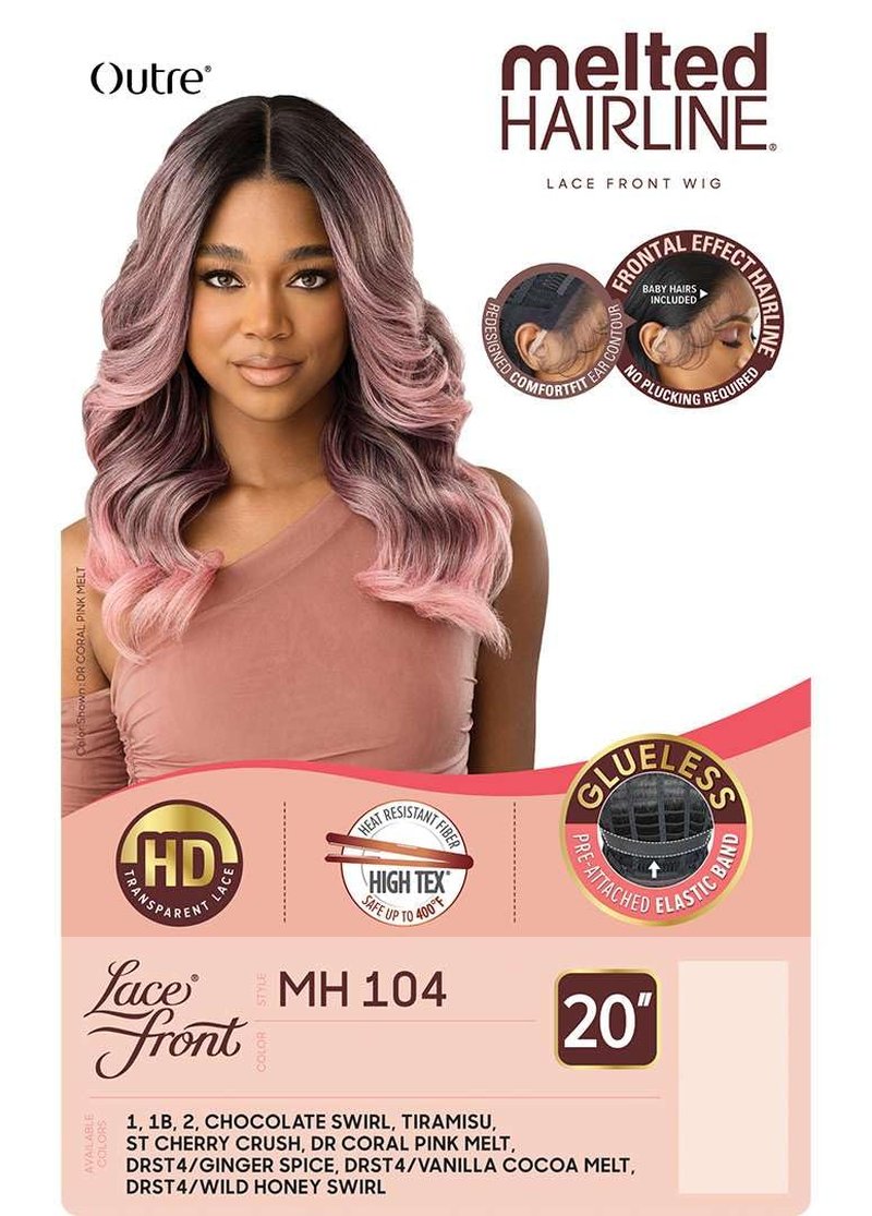 Outre Lace Front Wig - Melted Hairline - MH 104 (DRST4/GINGER SPICE)