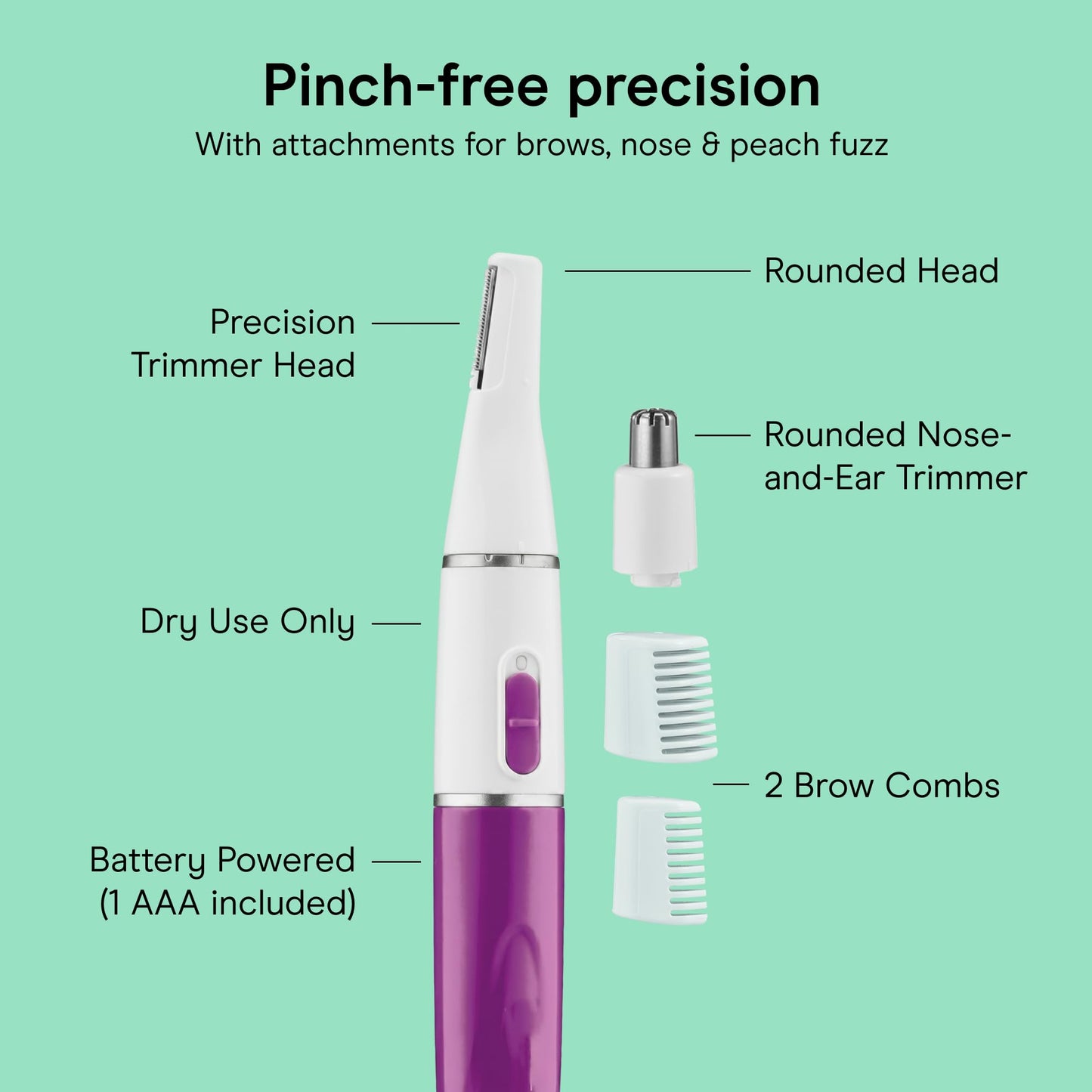 Conair Precision Eyebrow and Facial Trimmer for Women
