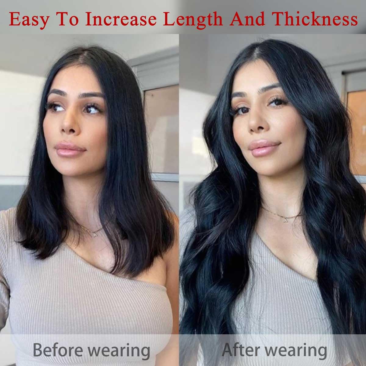 Clip in Hair Extensions Real Human Hair Straight 7pcs 110g Clip ins Hair Extensions Brazilian Remy Human Hair 16 Clips Double Weft Human Hair For Women (14 Inch, #2 Dark Brown)