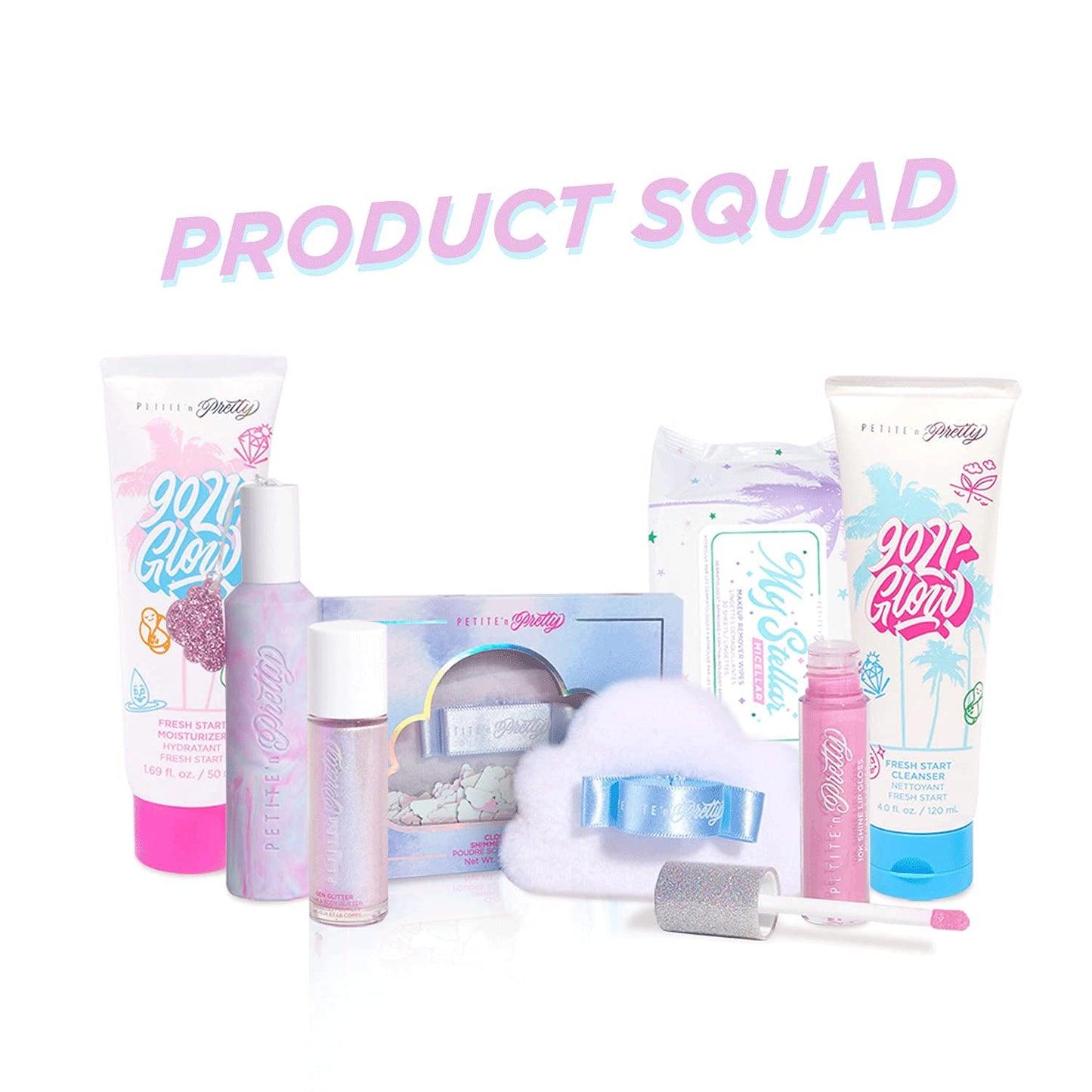 Petite 'N Pretty 10k Shine Lip Gloss Trio Set - Makeup for Kids, Tweens, Teens - High Shine, Lightweight, Made in the USA (Shell Shocked, Diamond Heist, Glow Down)