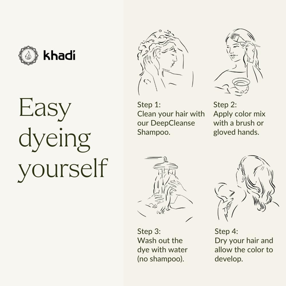 khadi SENNA/CASSIA Natural Hair Color - This colorless intensive care provides shine, volume, and elasticity - Plant hair color 100% herbal & natural - 3.5 oz
