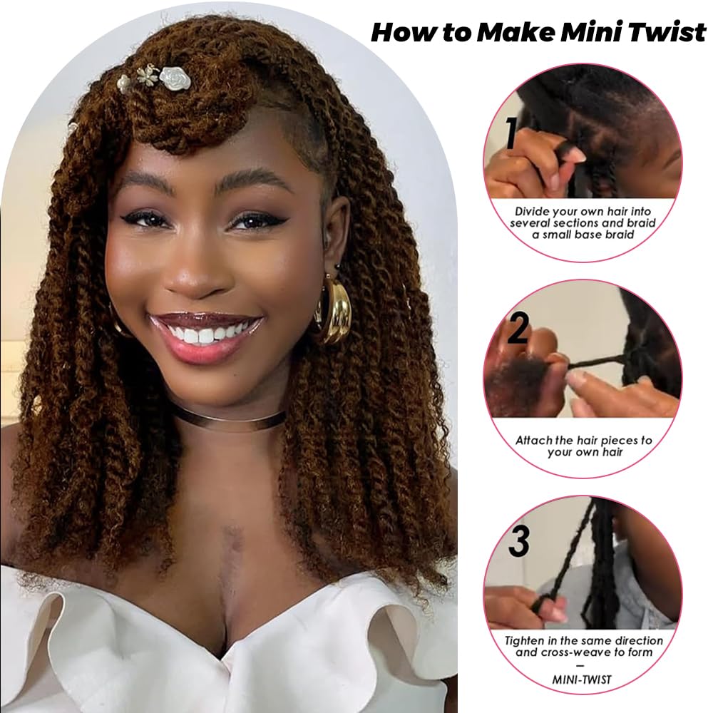 Afro Kinkys Bulk Human Hair for Dreadlocks Extensions and Locs Repair 1 Pack 50 Gram Afro Kinky Curly Human Hair Bulk for Twist (4#, 14 Inch)