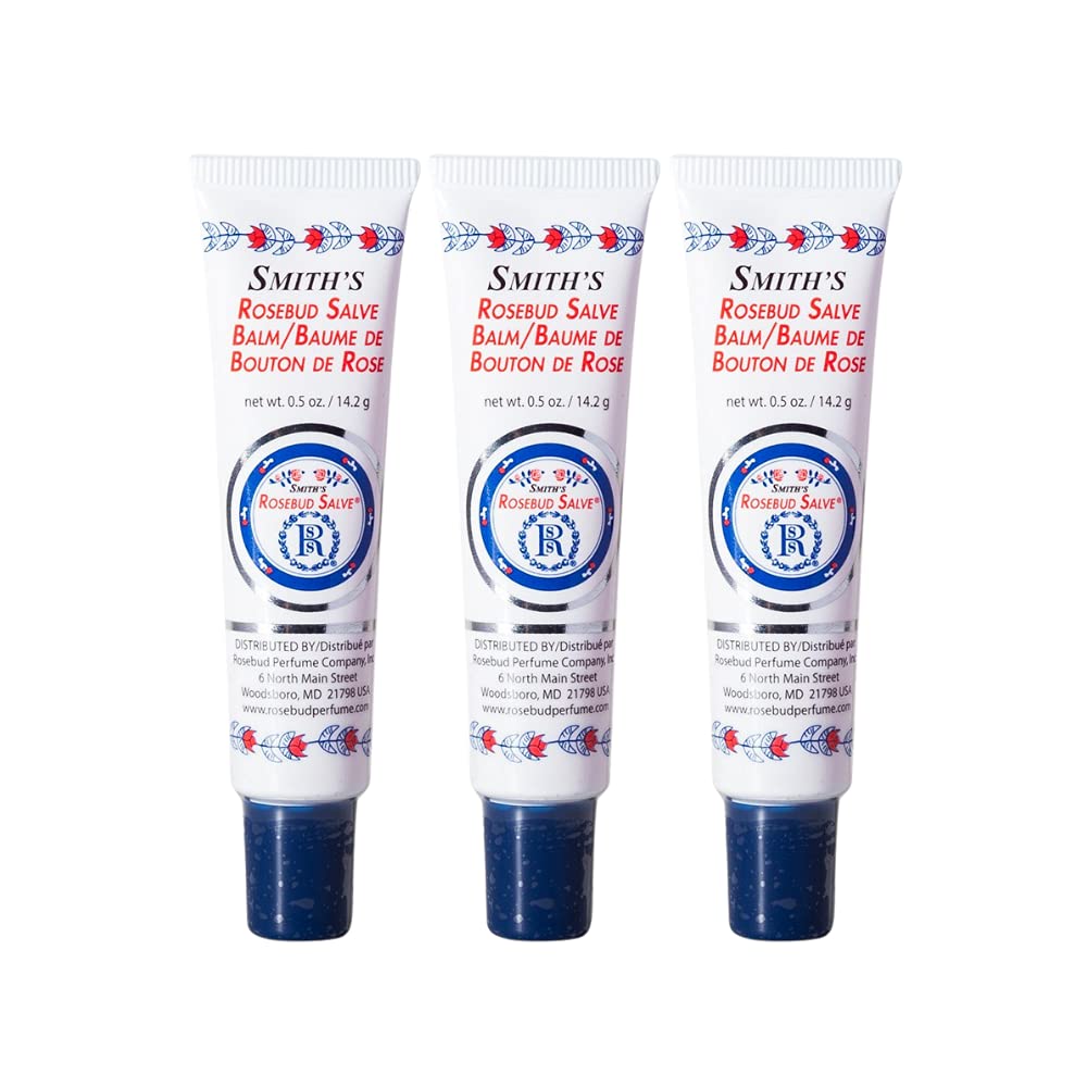Collectors Lavish Layers 3x Set & 3x Rose bud Trio Lip Balm - Original Salve, Minted Rose, Strawberry Lip Balm & Trio Lip Gloss Tubes - Christmas Gift Set with Ebook