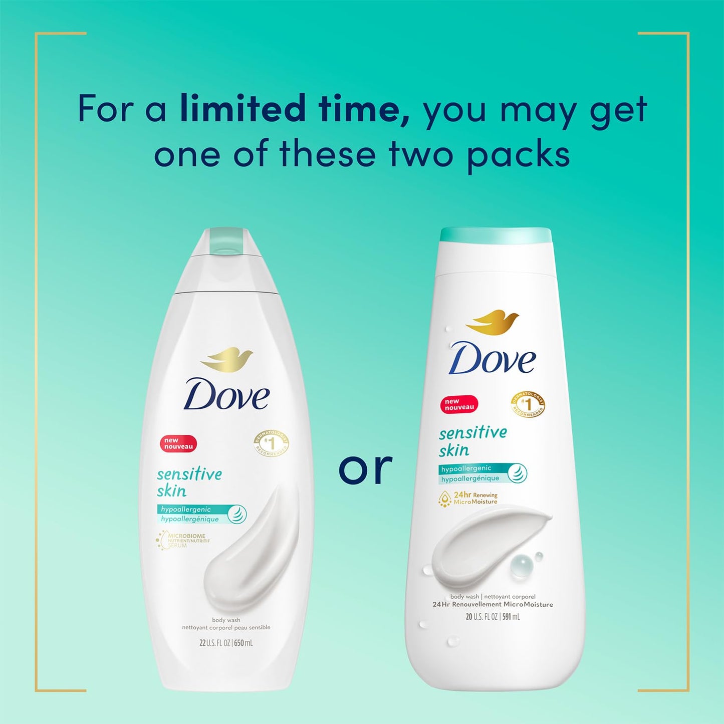 Dove Dandruff Shampoo & Conditioner 2-in-1, DermaCare Calming Relief with Pyrithione Zinc + Body Wash for Sensitive Skin – Best to Prevent Itchy Scalp and Dry Skin (2 Piece Set)