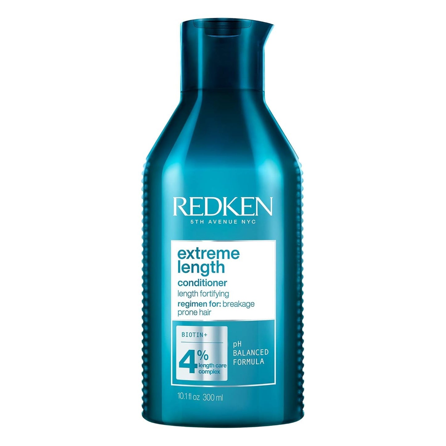 Redken Extreme Length Biotin Conditioner - Promote Healthy Hair Growth, Strengthen & Detangle Damaged Hair | 33.8 Fl Oz