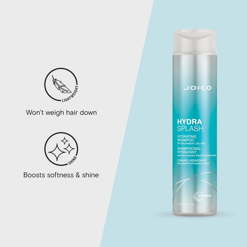 HydraSplash Hydrating Shampoo | For Fine, Medium, Dry Hair | Replenish Moisture | Add Hydration & Softness | With Sea Kelp & Coconut Water | 10.1 Fl Oz