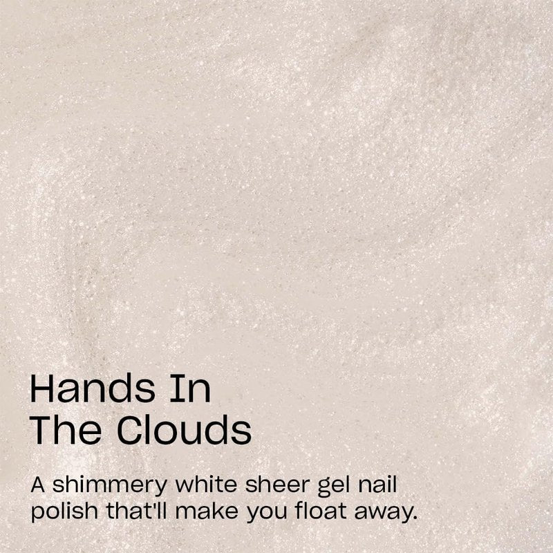OPI GelColor Hands In The Clouds | Semi-Sheer Pastel White Shimmer LED Cure Gel Nail Polish | Salon-Quality Shine, Long-Lasting Wear | 0.5 Fl Oz | OPI'm Dreaming Collection