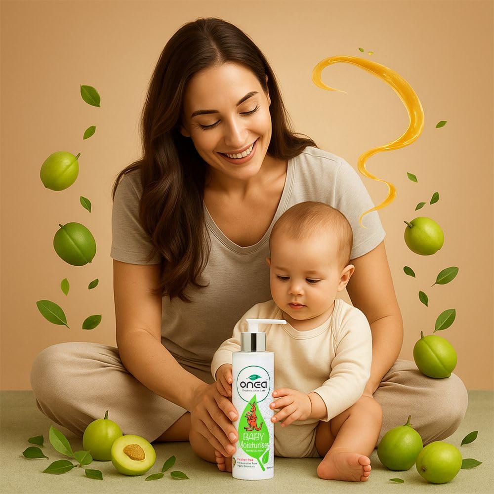 ONEA Baby Moisturizer - Natural Baby Lotion with Australian Manuka Honey, Vitamin E - Body Lotion to Relieve Irritation and Moisturize Skin - 6.8 oz