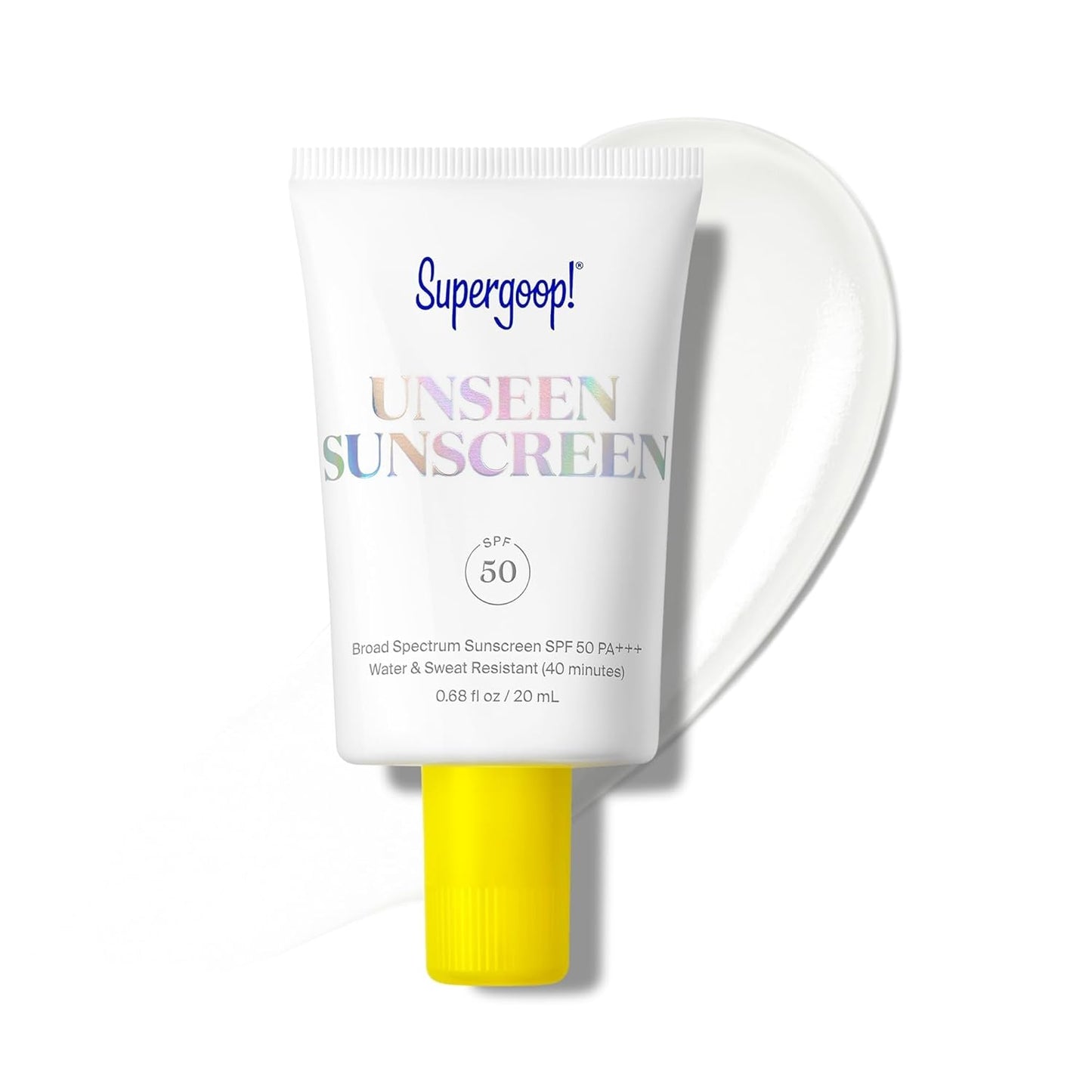 Supergoop! Unseen Sunscreen - Clear Invisible Face Sunscreen + Makeup Primer | Weightless Oil-Free Formula for All Skin Types