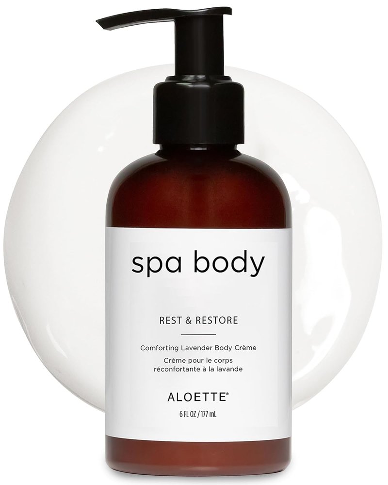 Aloette Lavender Body Cream - Niacinamide-Infused Moisturizer for Dry Skin | Shea Butter & Aloe Vera, 8 oz