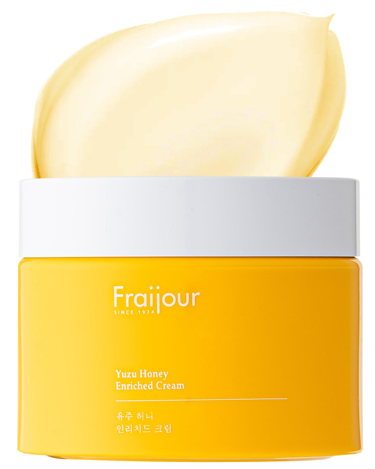 Fraijour Yuzu Honey Enriched Cream – Korean Moisturizing Face Cream with Honey, Propolis & Hyaluronic Acid, Plumps Dry Skin, Smooths Fine Lines, Restores Radiance, Botanical Oils, 1.69 fl.oz.