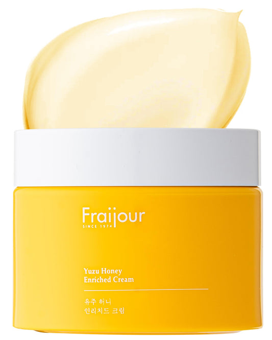 Fraijour Yuzu Honey Enriched Cream – Korean Moisturizing Face Cream with Honey, Propolis & Hyaluronic Acid, Plumps Dry Skin, Smooths Fine Lines, Restores Radiance, Botanical Oils, 1.69 fl.oz.