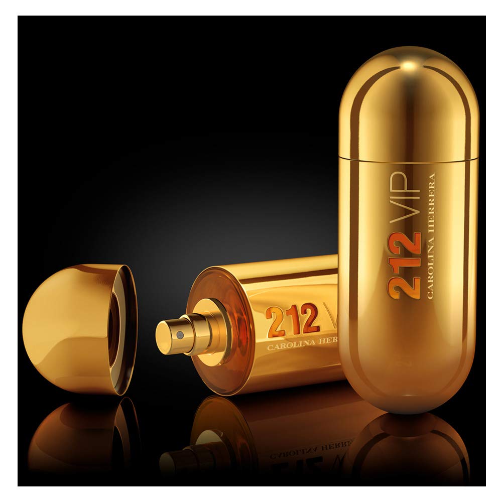 Carolina Herrera 212 Vip Fragrance For Women - Notes Of Passion Fruit, Intoxicating Rum And Benzoin - Seductive And Magnetic - Sweet Yet Woody Combination - Suitable For Night Use - Edp Spray - 1 Oz