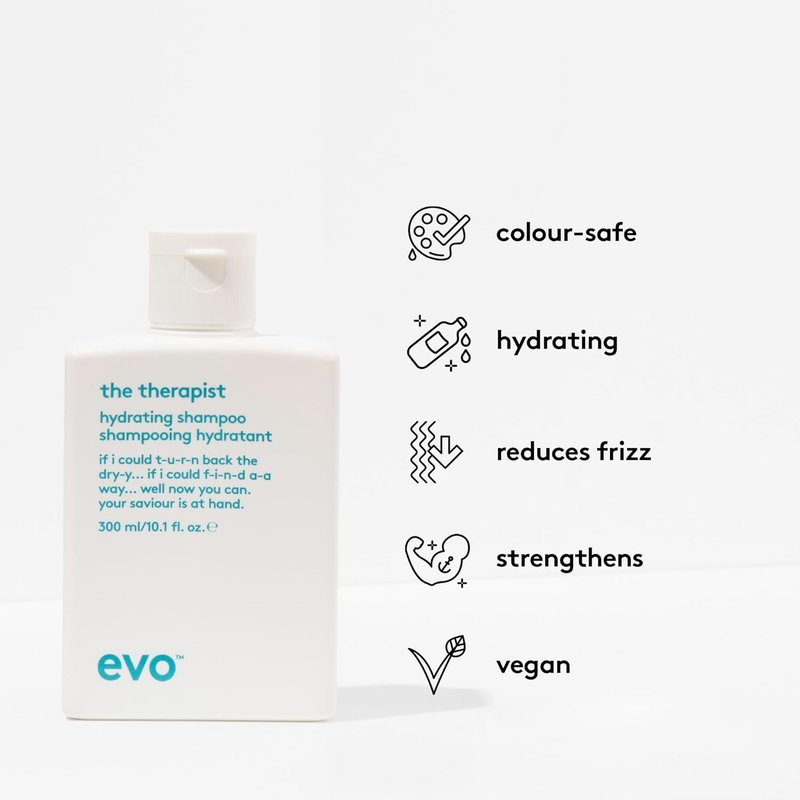 EVO The Therapist Hydrating Shampoo for Dry Color-Treated Hair - Moisturizing & Strengthening Formula